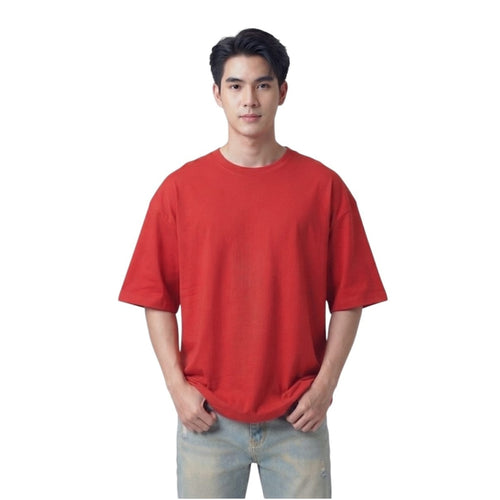 Bold Red Oversized T shirt