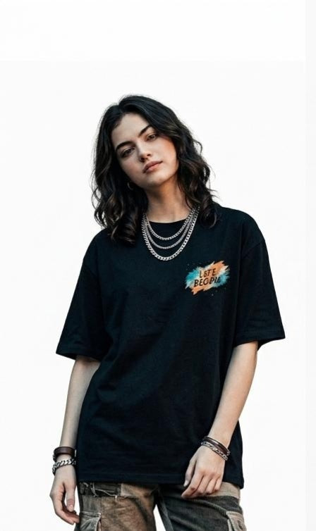 Break The Zone Black boxi fit t-shirt