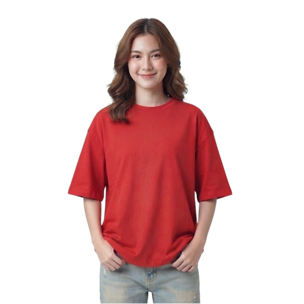 Bold Red Oversized T shirt