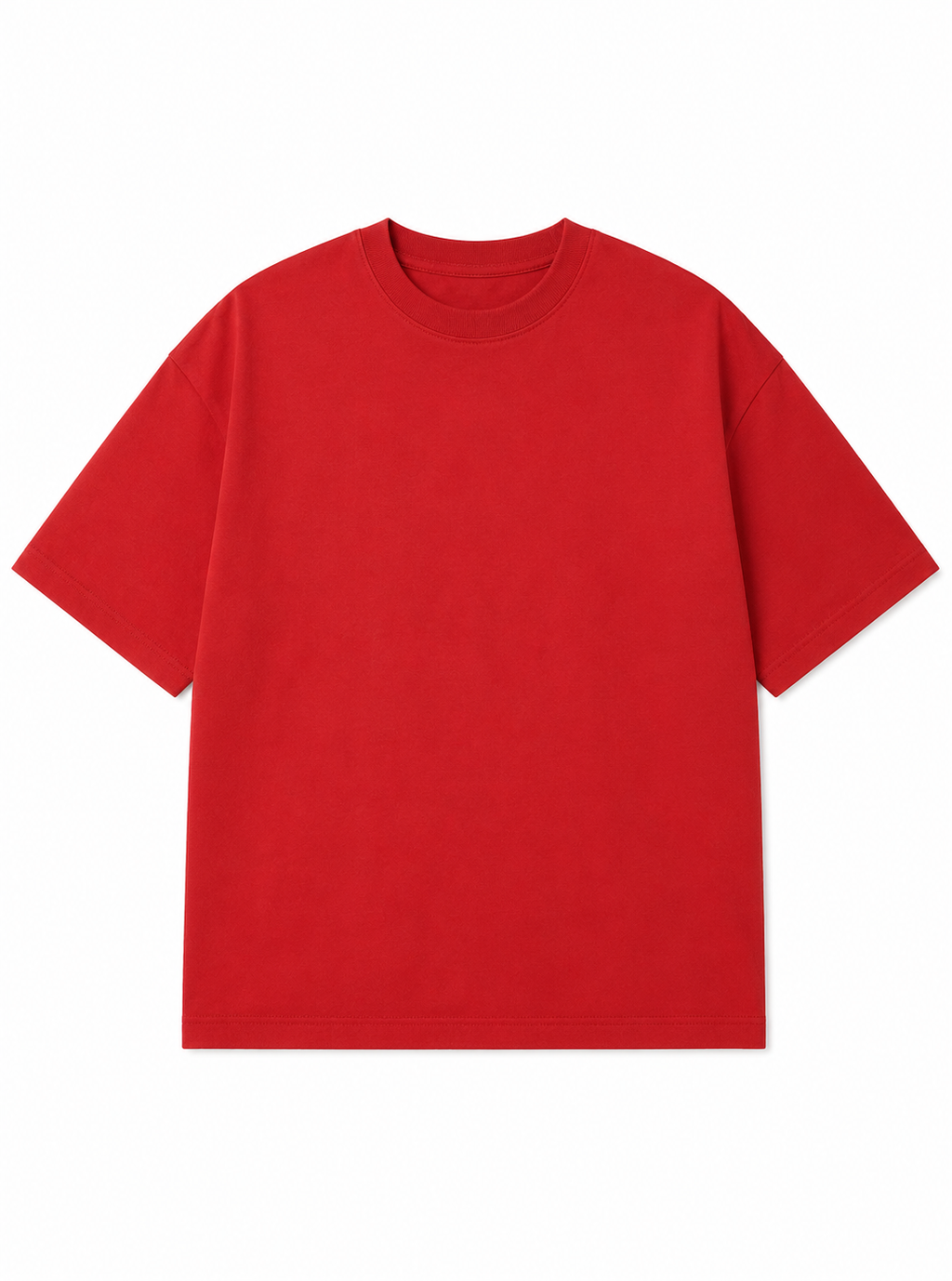 Bold Red Oversized T shirt
