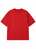 Bold Red Oversized T shirt