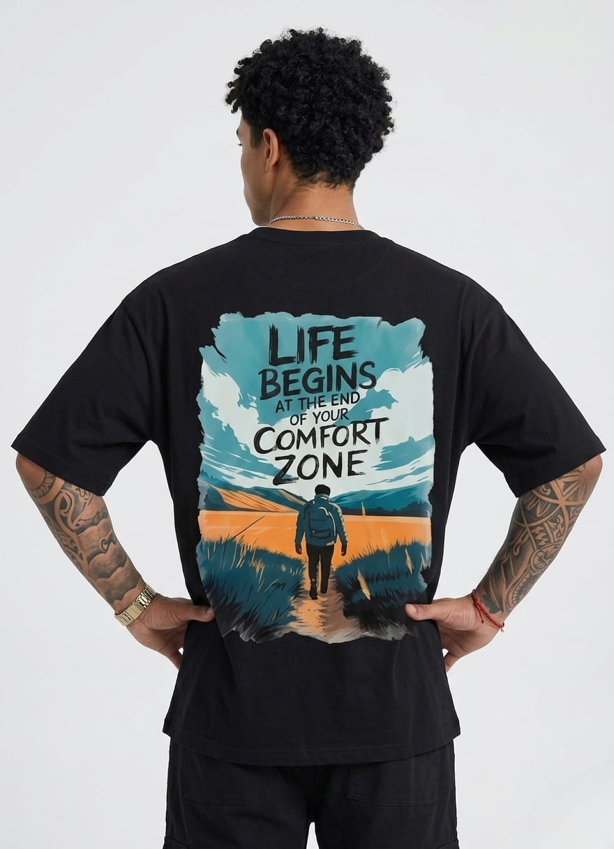 Break The Zone Black boxi fit t-shirt